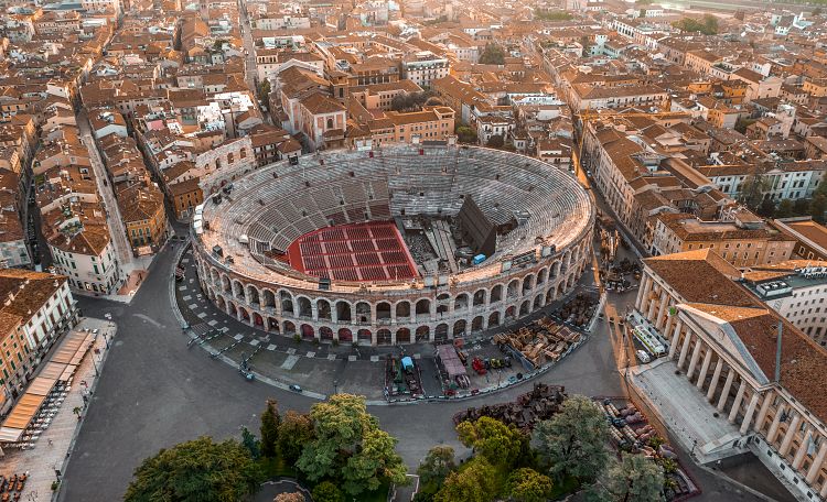 Verona Arena: the veronese ''little Colosseum'' - Verona Arena, the famous veronese amphitheater.
